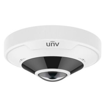 IP відеокамера купольна "риб'яче око" Uniview IPC868ER-VF18-B біла