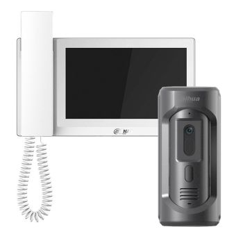 Комплект домофона Dahua DHI-VTH5421EW-H + вызывная панель DHI-VTO2101E-P-S2
