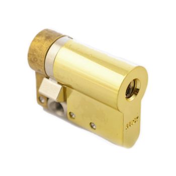 Цилиндр Abloy Protec2 ключ/половинка 77.5 мм 67/10.5 HARD (Матовая латунь)