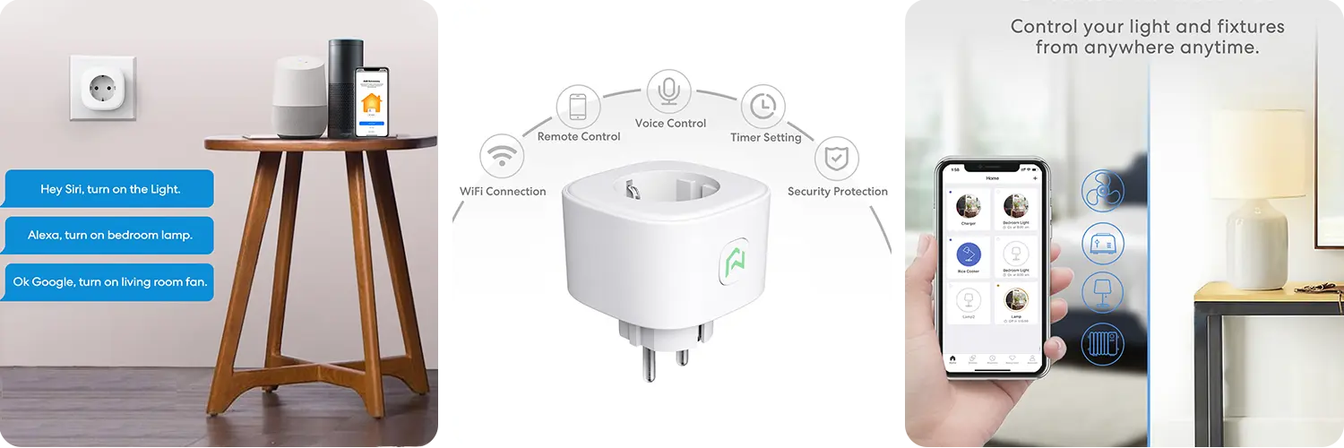 Умная Wi-Fi розетка Meross MSS210HK(EU)