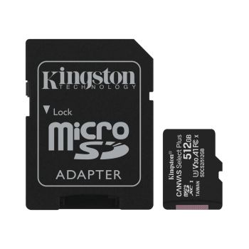 Модуль флэш-памяти Kingston 512GB micSDXC Canvas Select Plus 100R A1 C10 Card + ADP