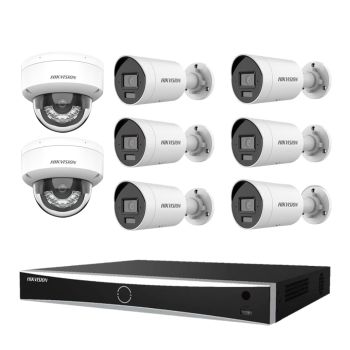 Комплект IP видеонаблюдения Hikvision KIT-DS218