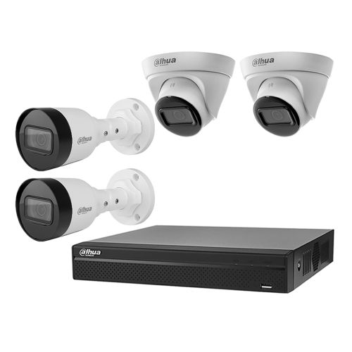 Комплекты ip видеонаблюдения на 4 камеры - Комплект IP видеонаблюдения Dahua KIT-DH112