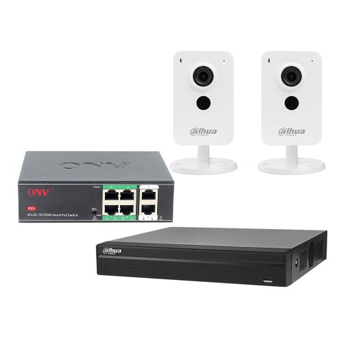 Комплекти відеоспостереження Dahua - Комплект IP відеоспостереження Dahua KIT-DH114