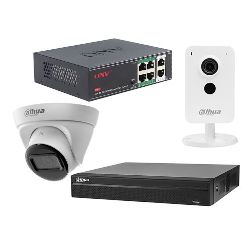 Комплекти відеоспостереження Dahua - Комплект IP відеоспостереження Dahua KIT-DH115