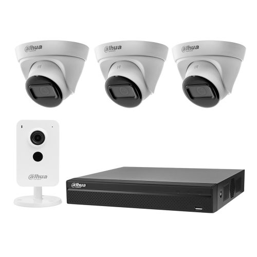 Комплекти IP відеоспостереження на 4 камери - Комплект IP відеоспостереження Dahua KIT-DH118