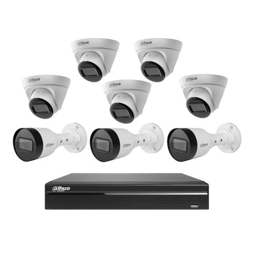 Комплекты видеонаблюдения на 8 камер - Комплект IP видеонаблюдения Dahua KIT-DH206