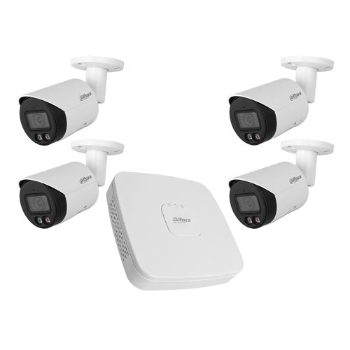 Комплекти відеоспостереження на 4 камери РОЕ - Комплект IP відеоспостереження Dahua KIT-DH376