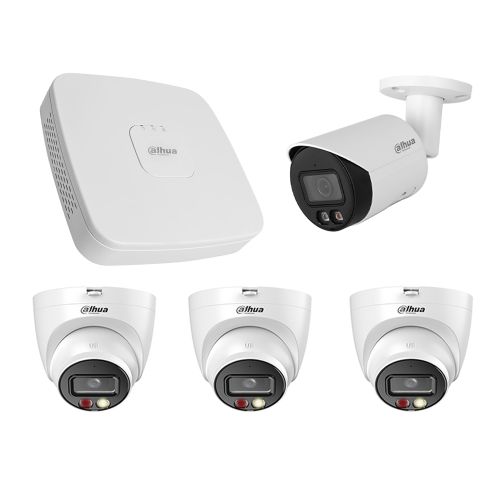 Комплекты ip видеонаблюдения на 4 камеры - Комплект IP видеонаблюдения Dahua KIT-DH384