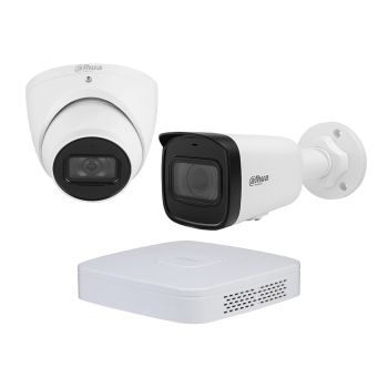 Комплекты видеонаблюдения на 2 камеры - Комплект IP видеонаблюдения Dahua KIT-DH467