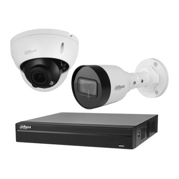 Комплекты видеонаблюдения на 2 камеры - Комплект IP видеонаблюдения Dahua KIT-DH468