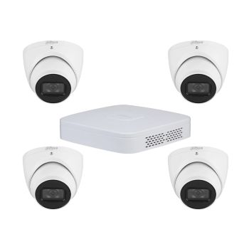 Комплекты видеонаблюдения на 4 камеры - Комплект IP видеонаблюдения Dahua KIT-DH473