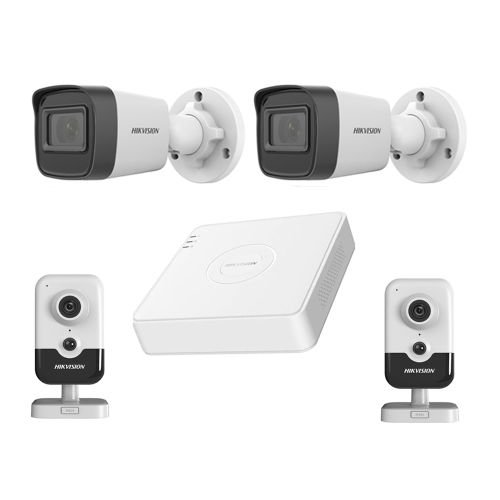 Комплекты видеонаблюдения Hikvision - Комплект IP видеонаблюдения Hikvision KIT-DS127