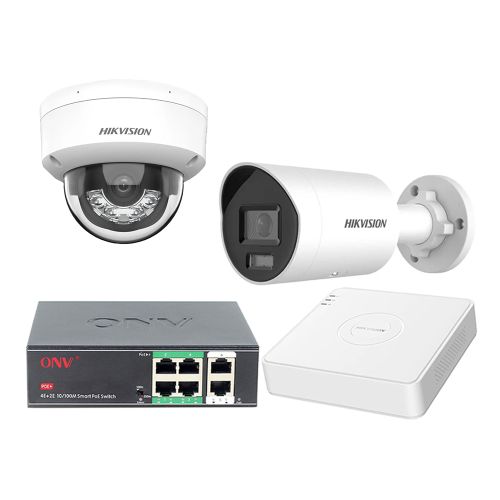 Комплекты видеонаблюдения на 2 камеры - Комплект IP видеонаблюдения Hikvision KIT-DS133