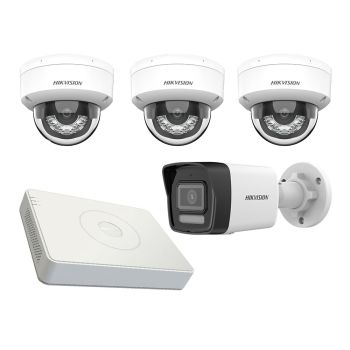 Комплекти IP відеоспостереження на 4 камери - Комплект IP відеоспостереження Hikvision KIT-DS138