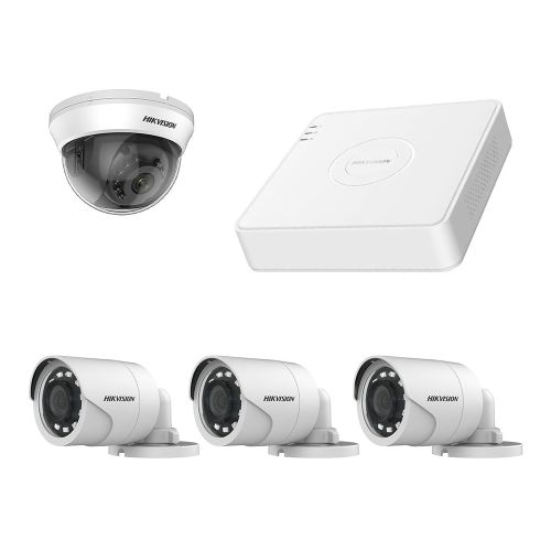 Комплекты видеонаблюдения на 4 камеры - Комплект TurboHD видеонаблюдения Hikvision KIT-DS167