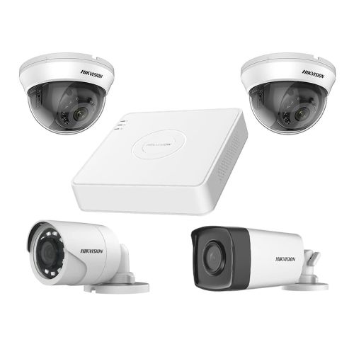 Комплекты видеонаблюдения на 4 камеры Нikvision - Комплект TurboHD видеонаблюдения Hikvision KIT-DS169