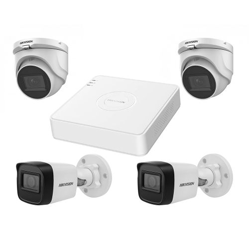 Комплекты видеонаблюдения на 4 камеры - Комплект TurboHD видеонаблюдения Hikvision KIT-DS185