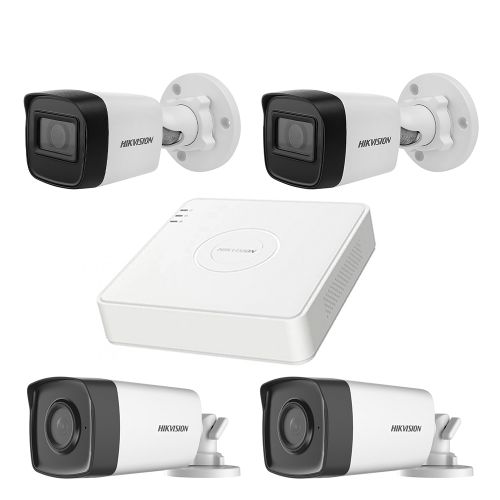Комплекты видеонаблюдения на 4 камеры - Комплект TurboHD видеонаблюдения Hikvision KIT-DS187