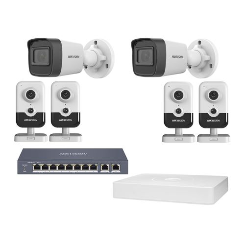 Комплекты видеонаблюдения: 2 МП - Комплект IP видеонаблюдения Hikvision KIT-DS189