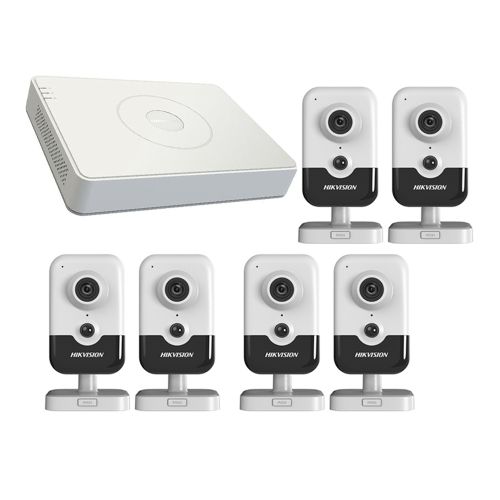 Комплекты видеонаблюдения на 6 камер - Комплект IP видеонаблюдения Hikvision KIT-DS191