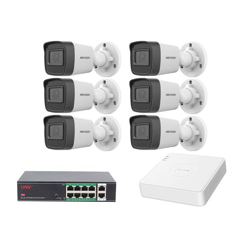 Комплекты видеонаблюдения: 2 МП - Комплект IP видеонаблюдения Hikvision KIT-DS192