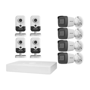 Комплекти відеоспостереження Hikvision - Комплект IP відеоспостереження Hikvision KIT-DS197