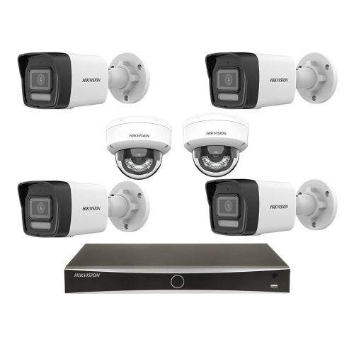 Комплекты видеонаблюдения на 6 камер - Комплект IP видеонаблюдения Hikvision KIT-DS201