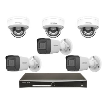 Комплекти відеоспостереження на 6 камер - Комплект IP відеоспостереження Hikvision KIT-DS202