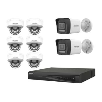 Комплекти відеоспостереження на 8 камер - Комплект IP відеоспостереження Hikvision KIT-DS205