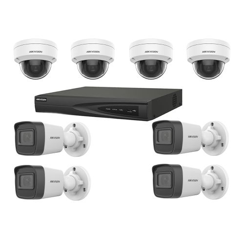 Комплекти відеоспостереження на 8 камер - Комплект IP відеоспостереження Hikvision KIT-DS210