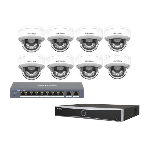 Комплекти відеоспостереження на 8 камер - Комплект IP відеоспостереження Hikvision KIT-DS211