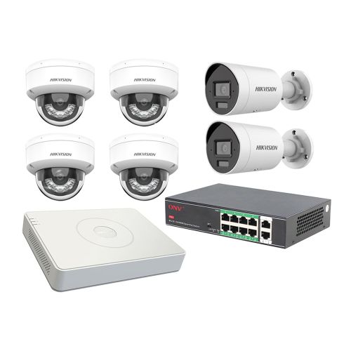Комплекти відеоспостереження - Комплект IP відеоспостереження Hikvision KIT-DS212