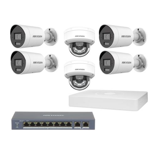 Комплекти відеоспостереження - Комплект IP відеоспостереження Hikvision KIT-DS213
