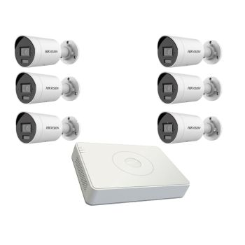 Комплекты видеонаблюдения на 6 камер - Комплект IP видеонаблюдения Hikvision KIT-DS215