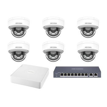 Комплекти відеоспостереження на 6 камер - Комплект IP відеоспостереження Hikvision KIT-DS216