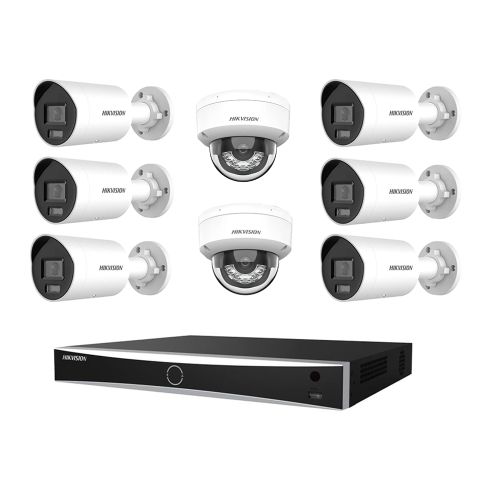 Комплекты ip видеонаблюдения на 8 камер - Комплект IP видеонаблюдения Hikvision KIT-DS218
