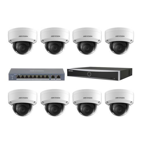 Комплекти відеоспостереження - Комплект IP відеоспостереження Hikvision KIT-DS221