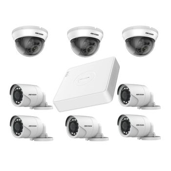 Комплекты видеонаблюдения на 8 камер - Комплект TurboHD видеонаблюдения Hikvision KIT-DS231