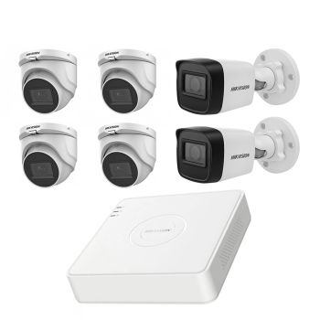 Комплекты видеонаблюдения Hikvision 6 камер - Комплект TurboHD видеонаблюдения Hikvision KIT-DS238