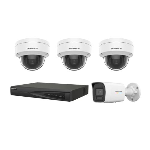 Комплекти IP відеоспостереження на 4 камери - Комплект IP відеоспостереження Hikvision KIT-DS276