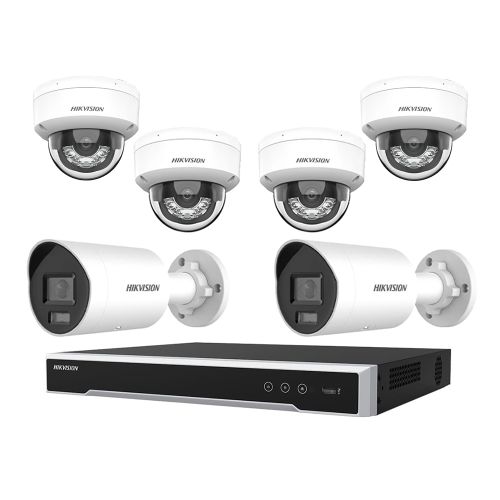 Комплекты видеонаблюдения Hikvision 6 камер - Комплект IP видеонаблюдения Hikvision KIT-DS311