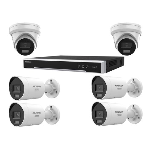 Комплекты видеонаблюдения Hikvision 6 камер - Комплект IP видеонаблюдения Hikvision KIT-DS317