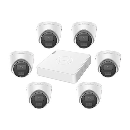 Комплекты видеонаблюдения Hikvision 6 камер - Комплект IP видеонаблюдения Hikvision KIT-DS330