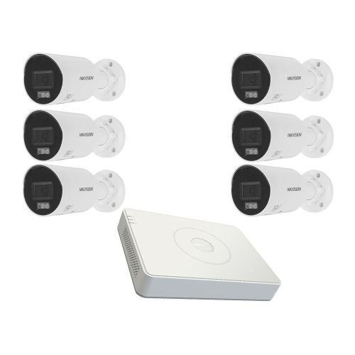 Комплекты видеонаблюдения Hikvision 6 камер - Комплект IP видеонаблюдения Hikvision KIT-DS331