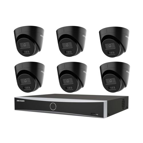 Комплекты видеонаблюдения Hikvision 6 камер - Комплект IP видеонаблюдения Hikvision KIT-DS362