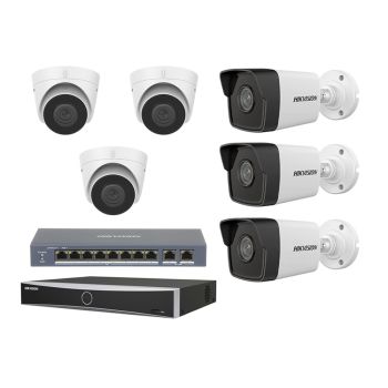 IP комплекти відеоспостереження Hikvision - Комплект IP відеоспостереження Hikvision KIT-DS383