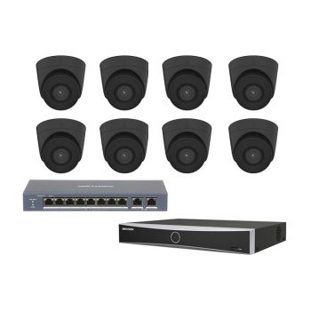 IP комплекти відеоспостереження Hikvision - Комплект IP відеоспостереження Hikvision KIT-DS386