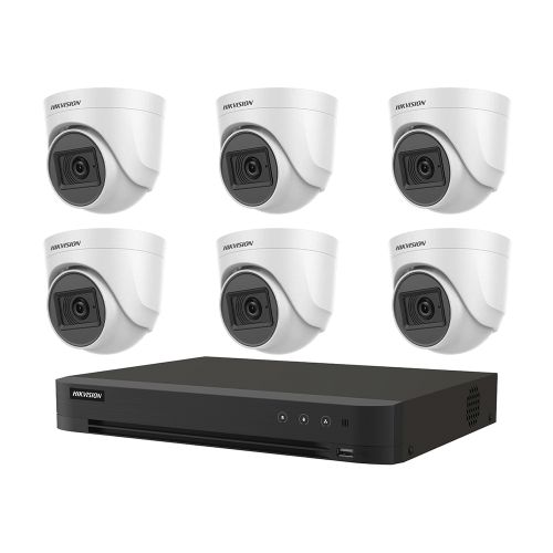 Комплекты видеонаблюдения Hikvision 6 камер - Комплект TurboHD видеонаблюдения Hikvision KIT-DS447