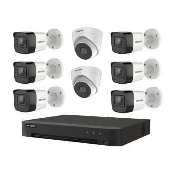 Комплекти відеоспостереження - Комплект TurboHD відеоспостереження Hikvision KIT-DS480